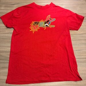 Akoo Vibrant Red Short Sleeve Crewneck Tee